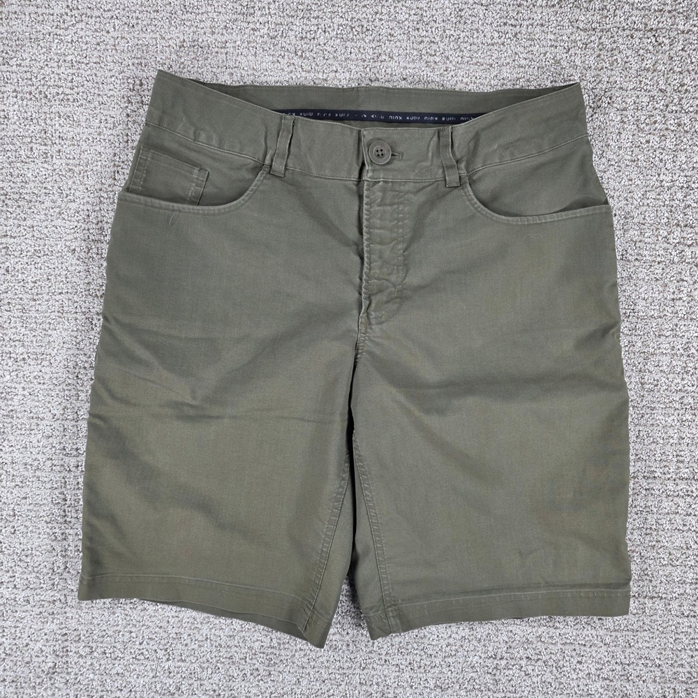 Kuiu Mens Size 34 Olive Green Outdoor Hiking Hunting Shorts Canvas Cotton Blend